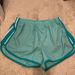 Nike running shorts - turquoise/white